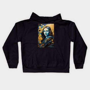 Modern Mona Lisa Kids Hoodie